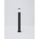 Sandy Black Aluminium Silver Aluminium & Clear Acrylic LED 8 Watt 937Lm 3000K 220-240 Volt Beam Angle 120O IP65 D: 9 H: 83 cm 
