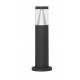 Sandy Black Aluminium Silver Aluminium & Clear Acrylic LED 8 Watt 937Lm 3000K 220-240 Volt Beam Angle 120O IP65 D: 9 H: 43 cm 