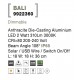 Anthracite Die-Casting Aluminium LED 2 Watt 310Lm 3000K DC 5 Volt Beam Angle 108O IP65 Solar / USB Wire / Switch On/Off L: 18 W: