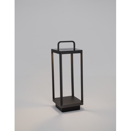 Anthracite Die-Casting Aluminium LED 2 Watt 310Lm 3000K DC 5 Volt Beam Angle 108O IP65 Solar / USB Wire / Switch On/Off L: 18 W: