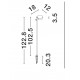 Sandy Black Aluminium LED 7Watt 220-240Volt 735Lm 3000K IP65 D:12 H:102cm 