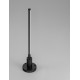 Sandy Black Aluminium LED 6Watt 220-240Volt 538Lm 3000K IP65 Included plastic spike D:1.6 H:58cm 