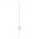 Sandy White Aluminium LED 12Watt 220-240Volt 1120Lm 3000K IP65 D1:1.6 D2:7.6 H:65cm 