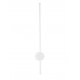 Sandy White Aluminium LED 12Watt 220-240Volt 1120Lm 3000K IP65 D1:1.6 D2:7.6 H:65cm 