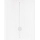 Sandy White Aluminium LED 12Watt 220-240Volt 1120Lm 3000K IP65 D1:1.6 D2:7.6 H:65cm 