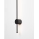 Sandy Black Aluminium LED 12Watt 220-240Volt 1073Lm 3000K IP65 D1:1.6 D2:7.6 H:65cm 