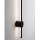 Sandy Black Aluminium LED 19Watt 220-240Volt 1636Lm 3000K IP65 D1:1.6 D2:7.6 H:97cm 
