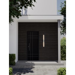 Sandy White Aluminium LED 20Watt 220-240Volt 1706Lm 3000K IP65 L:5.2 W: 4.9 H:104cm 