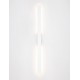 Sandy White Aluminium LED 20Watt 220-240Volt 1706Lm 3000K IP65 L:5.2 W: 4.9 H:104cm 