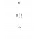 Sandy White Aluminium LED 20Watt 220-240Volt 1706Lm 3000K IP65 L:5.2 W: 4.9 H:104cm 
