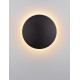 Sandy Black Aluminium LED 12Watt 220-240Volt 975Lm 3000K IP65 D:24 H:5.6cm 