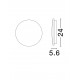 Sandy Black Aluminium LED 12Watt 220-240Volt 975Lm 3000K IP65 D:24 H:5.6cm 