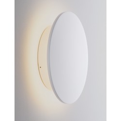 Sandy White Aluminium LED 16Watt 220-240Volt 1111Lm 3000K IP65 D:30 H:7.1cm 