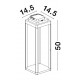 Anthracite Die-Casting Aluminium LED 2 Watt 207Lm 3000K DC 5 Volt Beam Angle 108O IP65 Touch Lamp / Battery / USB Wire L: 14.5 W