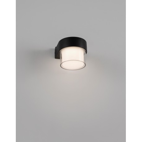 Sandy Black Aluminium ABS Diffuser LED 5 Watt 420Lm 3000K 100-240 Volt 50Hz Beam Angle 104o IP65 Light Down D: 9.5 W: 10.5 H: 8.