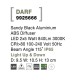 Sandy Black Aluminium ABS Diffuser LED 2x5 Watt 840Lm 3000K 100-240 Volt 50Hz Beam Angle 115o IP65 Light Up & Down D: 9.5 W: 10.