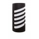Black Aluminium Acrylic Diffuser LED 10 Watt 380Lm 3000K 220-240 Volt 50Hz Beam Angle 64o IP65 L: 11 W: 8.5 H: 25 cm 