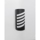 Black Aluminium Acrylic Diffuser LED 10 Watt 380Lm 3000K 220-240 Volt 50Hz Beam Angle 64o IP65 L: 11 W: 8.5 H: 25 cm 