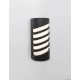 Black Aluminium Acrylic Diffuser LED 10 Watt 380Lm 3000K 220-240 Volt 50Hz Beam Angle 64o IP65 L: 11 W: 8.5 H: 25 cm 