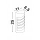 Black Aluminium Acrylic Diffuser LED 10 Watt 380Lm 3000K 220-240 Volt 50Hz Beam Angle 64o IP65 L: 11 W: 8.5 H: 25 cm 