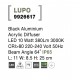 Black Aluminium Acrylic Diffuser LED 10 Watt 380Lm 3000K 220-240 Volt 50Hz Beam Angle 64o IP65 L: 11 W: 8.5 H: 25 cm 