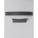 Dark Gray Aluminium Acrylic Diffuser LED 15 Watt 1630Lm 3000K 100-240 Volt Beam Angle 180 O IP54 D: 18 W: 18 H: 7 cm 