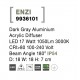 Dark Gray Aluminium Acrylic Diffuser LED 15 Watt 1630Lm 3000K 100-240 Volt Beam Angle 180 O IP54 D: 18 W: 18 H: 7 cm 