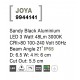 Sandy Black Aluminium LED 3 Watt 48Lm 3000K 100-240 Volt 50Hz Beam Angle 21o IP65 D: 6.5 W: 4 H: 6 cm Cut Out: 5.5 cm 