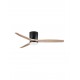Sandy Black Metal & Acrylic Natural Wood Color Blades LED 18 Watt 2190Lm 220-240Volt IP20 3000-4000-6500K 40Watt Rated Power 