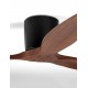 Sandy Black Metal Base & Dark Wood Color Blades 40 Watt Fan Rated Power & 6 Speeds 220-240Volt IP20 With No Light With Remot