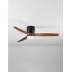 Sandy Black Metal & Acrylic Dark Wood Color Blades LED 18 Watt 2190Lm 220-240Volt IP20 3000-4000-6500K 40Watt Rated Power & 6