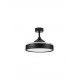 Matt Black Metal & Abs LED 36 Watt 4100Lm 220-240Volt IP20 3000-4000-6500K 40Watt Rated Power & 6 Speeds With Remote Control 
