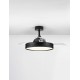 Matt Black Metal & Abs LED 36 Watt 4100Lm 220-240Volt IP20 3000-4000-6500K 40Watt Rated Power & 6 Speeds With Remote Control 