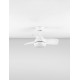 Matt White Metal & Abs White Color Blades LED 18 Watt 2190Lm 220-240Volt IP20 3000-4000-6500K 40Watt Rated Power & 6 Speeds W