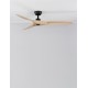 Black & Wood 40 Watt 5 Speed DC Fan Control Remote Control Included L: 132 W: 15 H: 38.6cm 