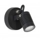 Black Aluminium & Glass LED 5 Watt 378Lm 3000K 100-240 Volt Beam Angle 21O IP65 D: 5 W: 7 H: 12 cm 