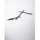 Sandy Black Aluminium & Acrylic LED 19 Watt 24Vdc 1044Lm 3000K IP20 Driver Excluded Compatible With code: 9980573 L: 85 W: 4 