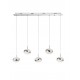 Led Pendant, Chrome,alumin & metal, 3000K, 40W, 80*9*140 