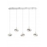 Led Pendant, Chrome,alumin & metal, 3000K, 40W, 80*9*140