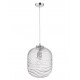 Pendant Light Clear Glass Chrome Finishing Metal E27 D24.5 H120 