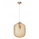 Pendant Light Champagn Glass Brass Finishing Metal E27 D24.5 H120 