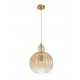 Pendant Light Champagn Shadow Glass Brass Finishing Metal E27 D28 H120 