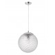 Pendant Light ClearGlass Chrome Finishing Metal E27 D30 H120 