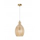 Pendant Light Champagn Glass Brass Finishing Metal E27 D23 H120 