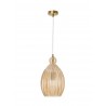 Pendant Light Champagn Glass Brass Finishing Metal E27 D23 H120 