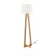 Natural Wood Sand White Shade Black Fabric Wire LED E27 1x12 Watt 230 Volt IP20 Bulb Excluded Cable Length: 200 cm L: 31 H 1: 35