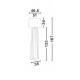 Natural Wood Sand White Shade Black Fabric Wire LED E27 1x12 Watt 230 Volt IP20 Bulb Excluded Cable Length: 180 cm L: 38 H 1: 34