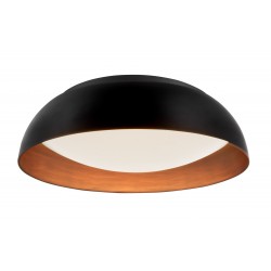 Triac Dimmable Black Aluminium Outside Copper Inside & Acrylic LED 41 Watt 230 Volt 3603Lm 3000K IP20 D: 58 H: 17 cm 
