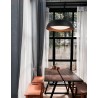 Triac Dimmable Black Aluminium Outside Copper Inside & Acrylic LED 41 Watt 230 Volt 3603Lm 3000K IP20 D: 58 H1: 17 H2: 170 cm