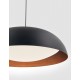 Triac Dimmable Black Aluminium Outside Copper Inside & Acrylic LED 41 Watt 230 Volt 3603Lm 3000K IP20 D: 58 H1: 17 H2: 170 cm 